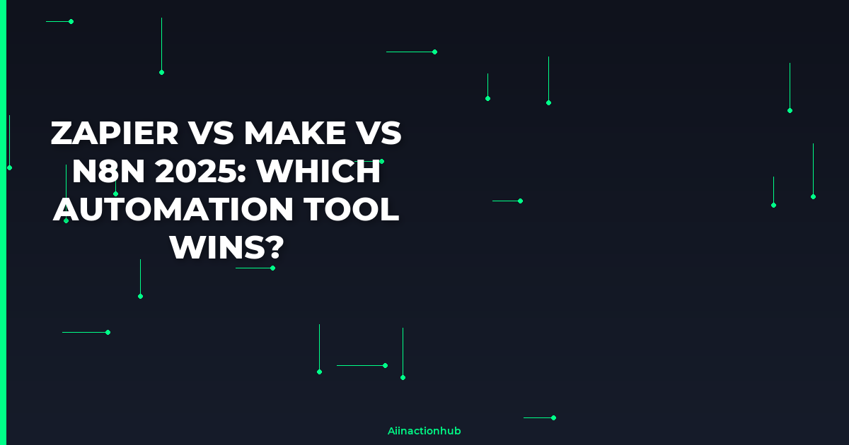 Zapier vs Make vs n8n 2025: Which Automation Tool Wins?