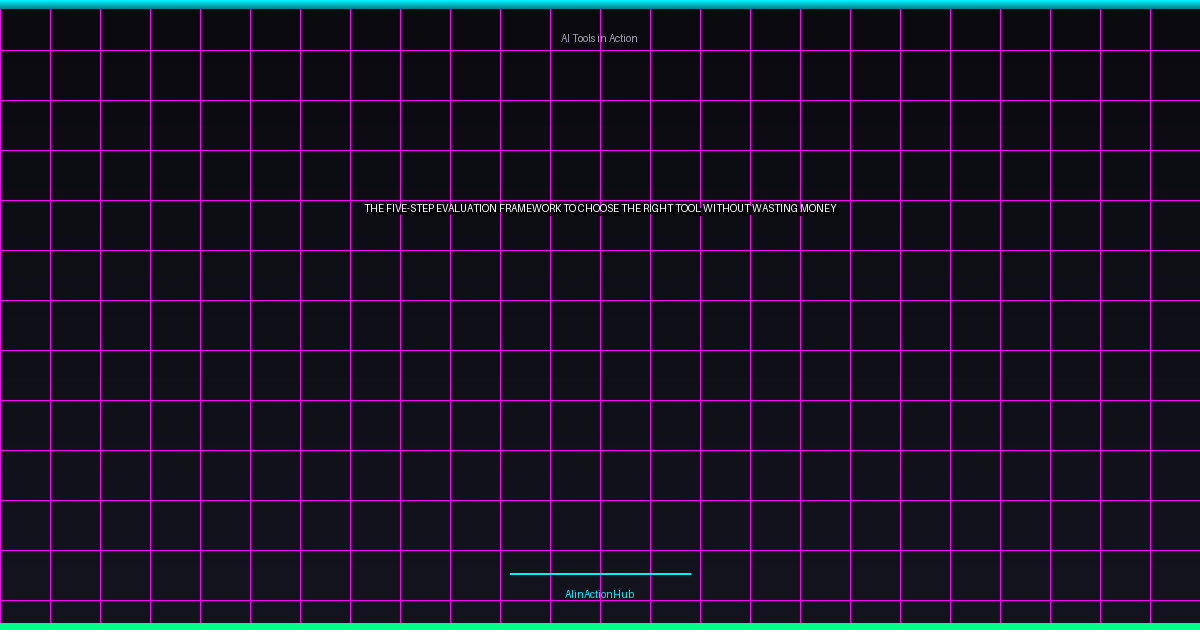 The Five-Step Evaluation Framework to Choose the Right Tool Without Wasting Money