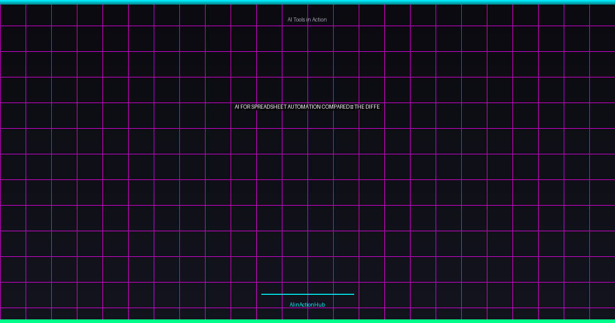AI for spreadsheet automation - AI for Spreadsheet Automation Compared —