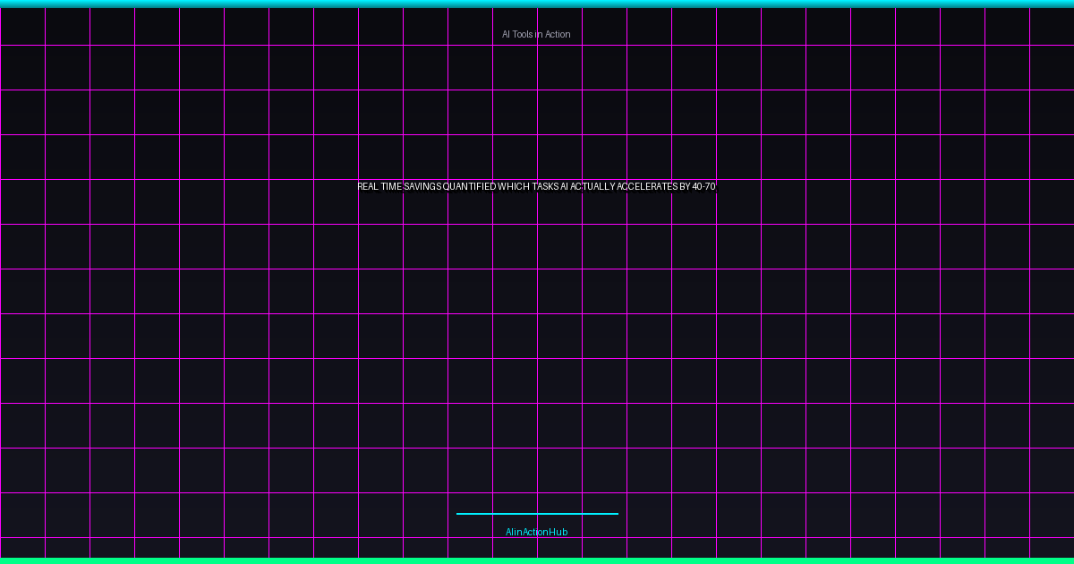 Real Time Savings Quantified: Which Tasks AI Actually Accelerates by 40-70%