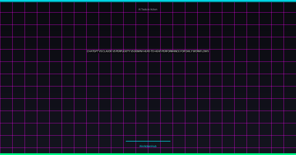 ChatGPT vs Claude vs Perplexity vs Gemini: Head-to-Head Performance for Daily Workflows