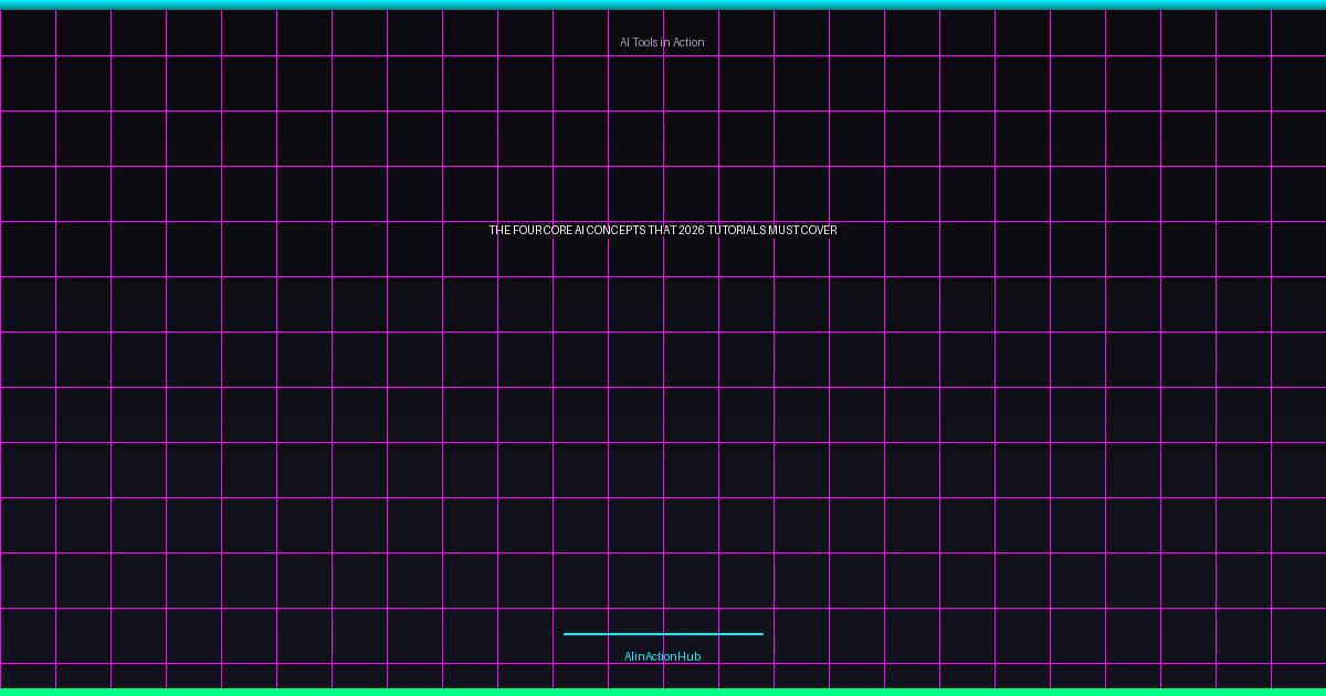 The Four Core AI Concepts That 2026 Tutorials Must Cover
