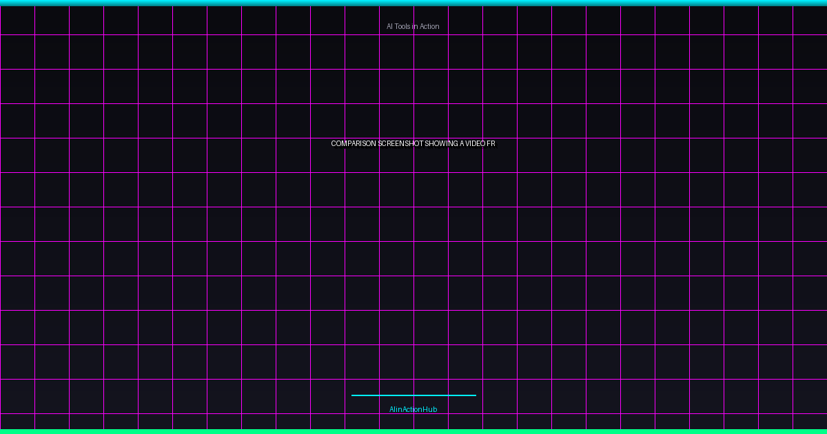 AI video editing tools - Comparison screenshot showing a video frame before and after object removal usin