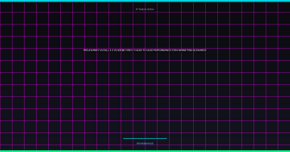 Midjourney vs DALL-E 3 vs Adobe Firefly: Head-to-Head Performance for 6 Marketing Scenarios