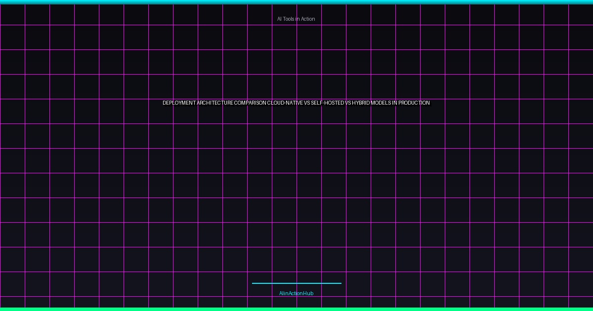 Deployment Architecture Comparison: Cloud-Native vs. Self-Hosted vs. Hybrid Models in Production
