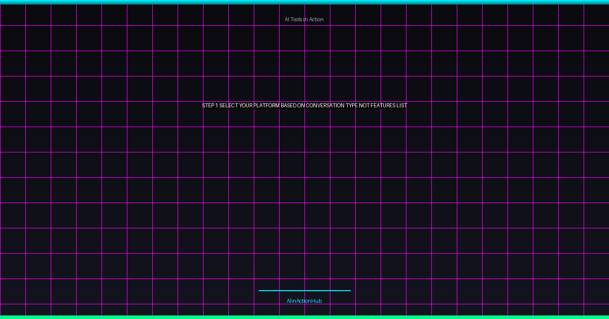 Step 1: Select Your Platform Based on Conversation Type, Not Features List