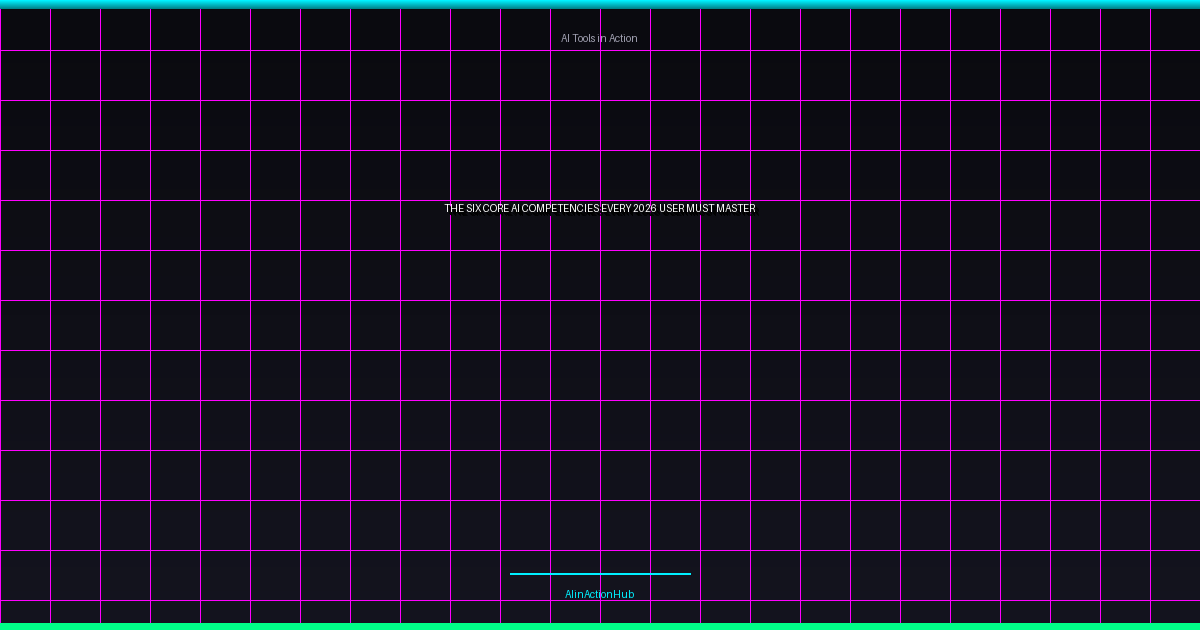 The Six Core AI Competencies Every 2026 User Must Master