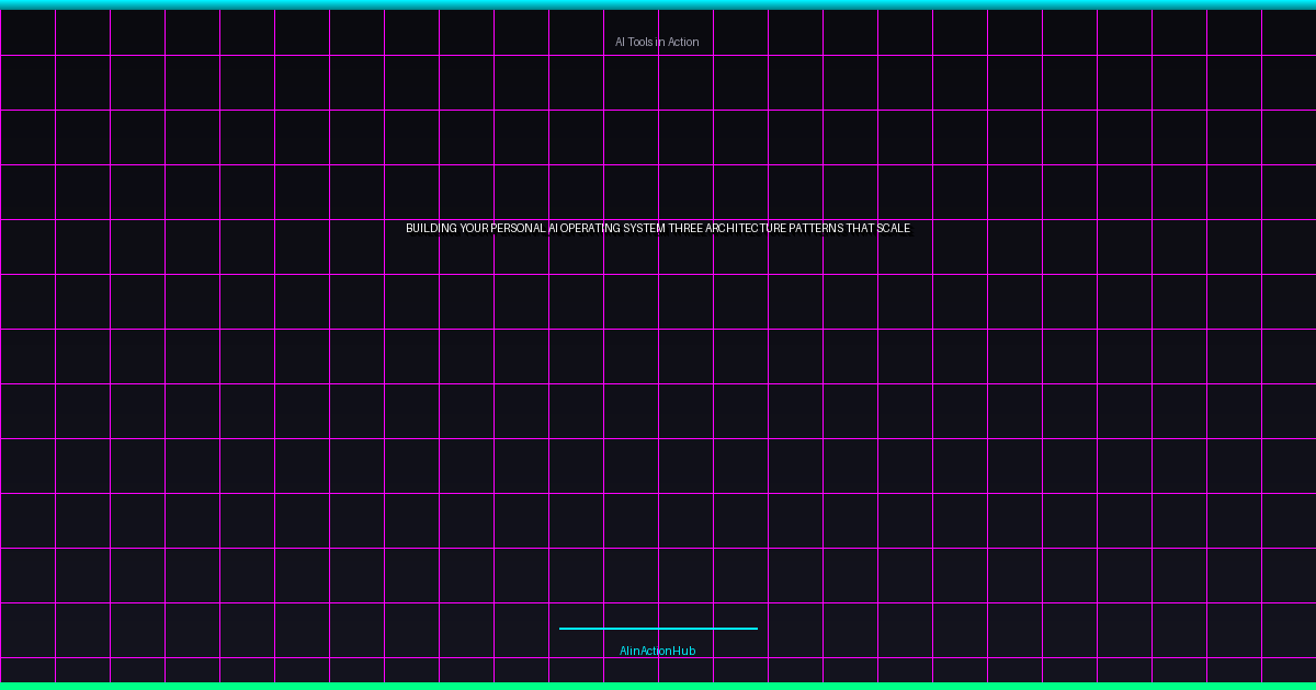 Building Your Personal AI Operating System: Three Architecture Patterns That Scale