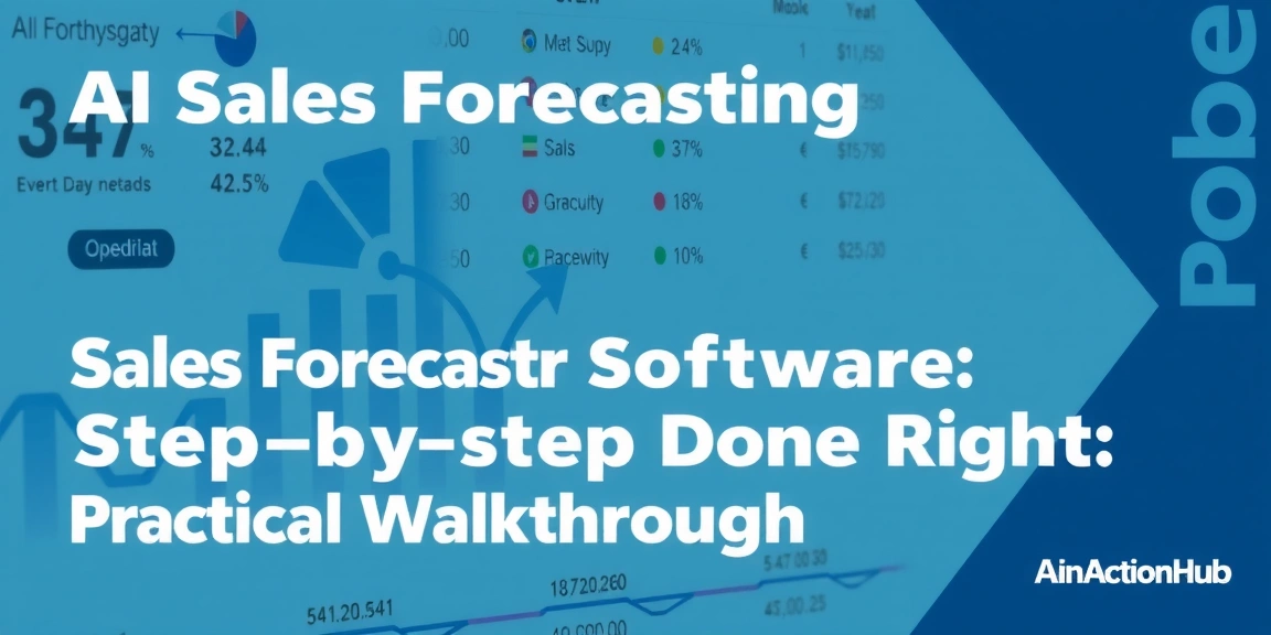 AI Sales Forecasting Software: Step-by-step Done Right: Practical Walkthrough (2026) - AIinActionHub