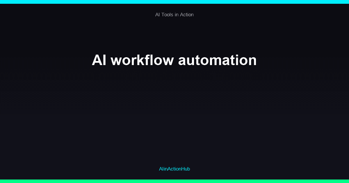 AI workflow automation