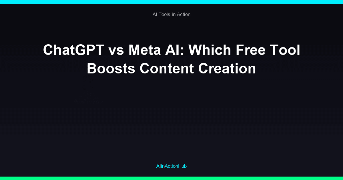 ChatGPT vs Meta AI: Which Free Tool Boosts Content Creation